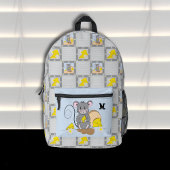 Mouse Eating Cheese Monogram Backpack Bedrukte Rugzak