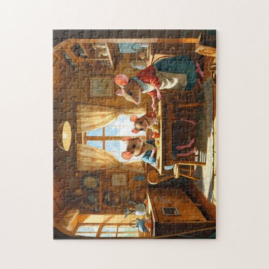 Mouse Family  Legpuzzel (Verticaal)