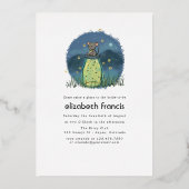 Mouse Firefly Mason Jar Shower Folie Uitnodiging (Achterkant)