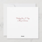 Mouse Flat Christmas Kaart (Achterkant)