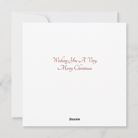 Mouse Flat Christmas Kaart (Achterkant)