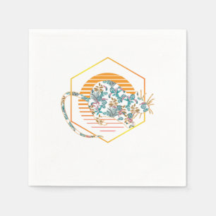 Mouse Floral Rat Retro  Mice Rodent Gift Servet