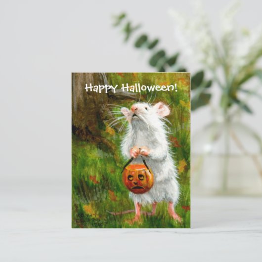 Mouse Happy Halloween! Briefkaart (Staand voorkant)