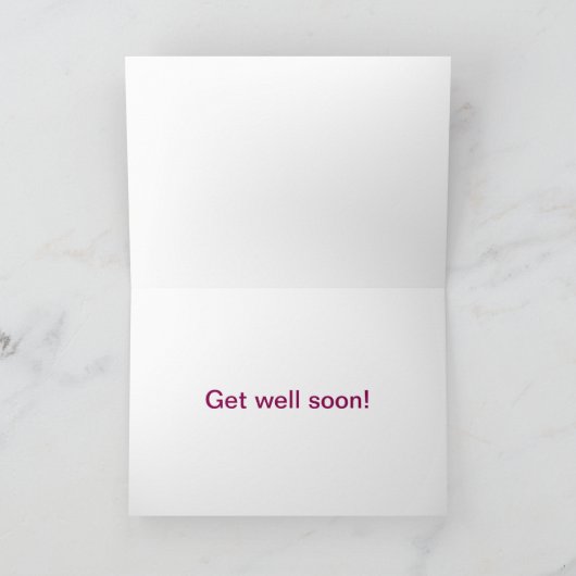 Mouse in Bed - Get Well Card Kaart (Binnen)