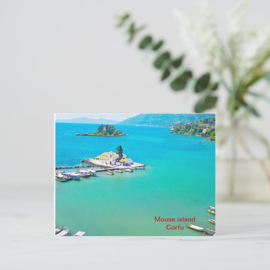 Mouse island on Corfu Briefkaart (Staand voorkant)