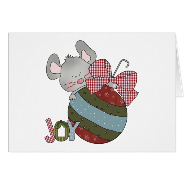 Mouse Joy Holiday T-shirts en cadeaus (Voorkant Horizontaal)