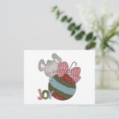 Mouse Joy Holiday T-shirts en cadeaus Feestdagenkaart (Staand voorkant)