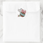 Mouse Joy Holiday T-shirts en cadeaus Ronde Sticker (Tas)
