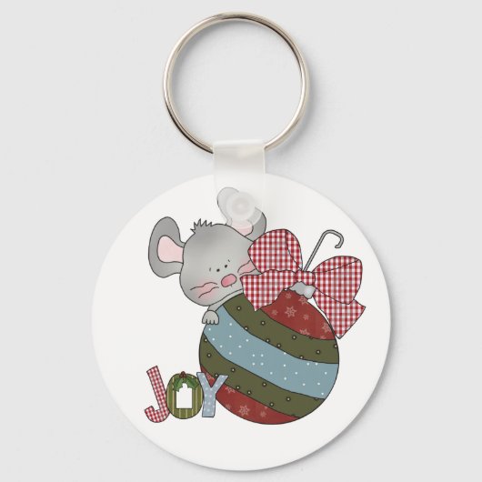 Mouse Joy Holiday T-shirts en cadeaus Sleutelhanger (Voorkant)