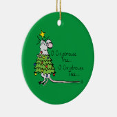 Mouse kerstboom Funny Kinder Keramisch Ornament (Rechts)