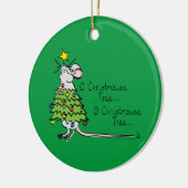 Mouse kerstboom Funny Kinder Keramisch Ornament (Links)