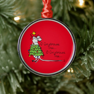 Mouse kerstboom Funny Kinder Metalen Ornament