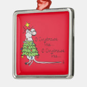 Mouse kerstboom Funny Kinder Metalen Ornament (Links)