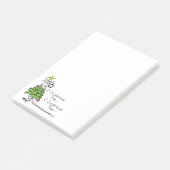 Mouse kerstboom Funny Kinder Post-it® Notes (Schuin)