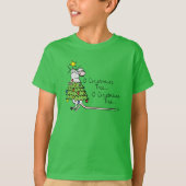 Mouse kerstboom Funny Kinder T-shirt (Voorkant)