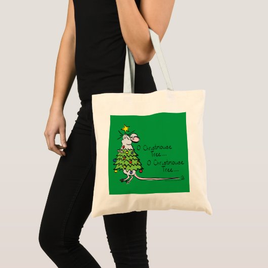 Mouse kerstboom Funny Kinder Tote Bag (Voorkant (product))