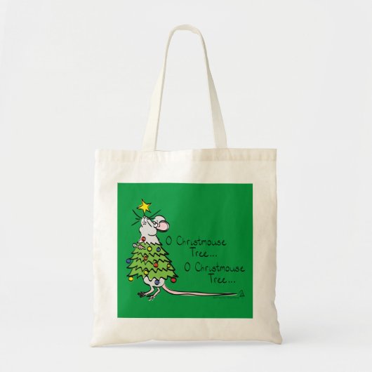Mouse kerstboom Funny Kinder Tote Bag (Voorkant)