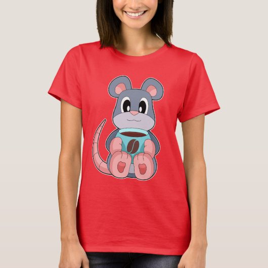 Mouse koffiekopje t-shirt (Voorkant)