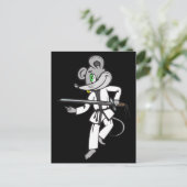 Mouse Martial Arts Briefkaart (Staand voorkant)