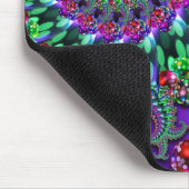 Mouse Mat - Bokeh Fractal Paarse Terquoise Muismat (Hoek)