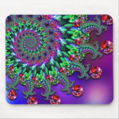 Mouse Mat - Bokeh Fractal Paarse Terquoise Muismat (Voorkant)