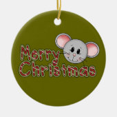 Mouse Merry Christmas Keepsake Ornament (Voorkant)