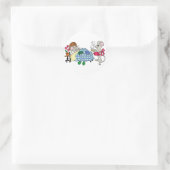 Mouse Mouse Caring for Sick Child Ronde Sticker (Tas)