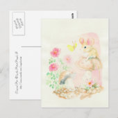 Mouse On Mushroom Art Potcards, Greeting Cards Briefkaart (Voorkant / Achterkant)