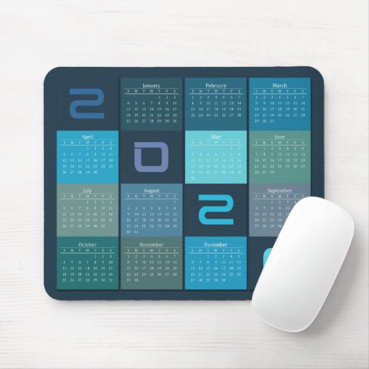 Mouse Pad Calendar 2024 Muismat (Met muis)