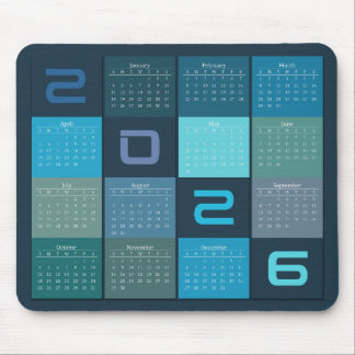 Mouse Pad Calendar Muismat