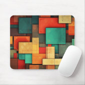 MOUSE PAD - Color-blocks in Many Colors Muismat (Met muis)