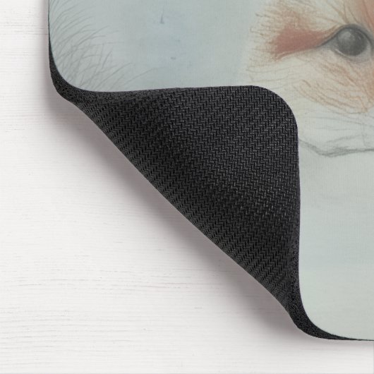 Mouse pad, fox cub in winter muismat (Hoek)