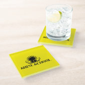 mouse pad  glazen onderzetter (Schuin)