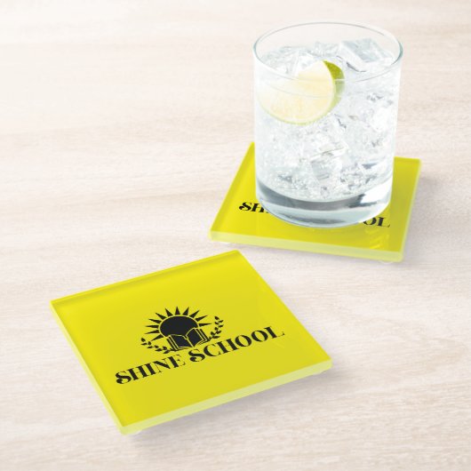 mouse pad glazen onderzetter (Schuin)