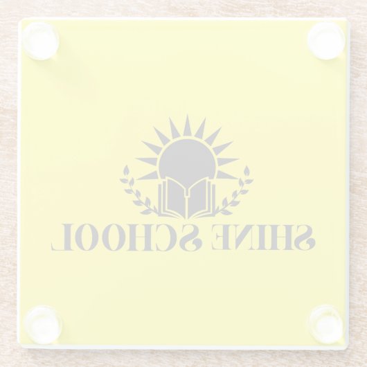 mouse pad  glazen onderzetter (Achterkant)