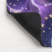 Mouse Pad – Luxury Purple Celestial Moon Phases Muismat (Hoek)