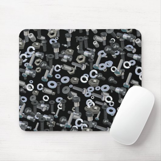 Mouse Pad - Nuts and Bolts Muismat (Met muis)
