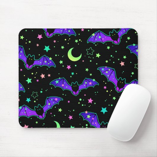 Mouse pad - "Purple bats" Muismat (Met muis)