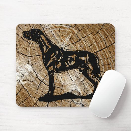 Mouse Pad Rhodesian Ridgeback Wood Muismat (Met muis)