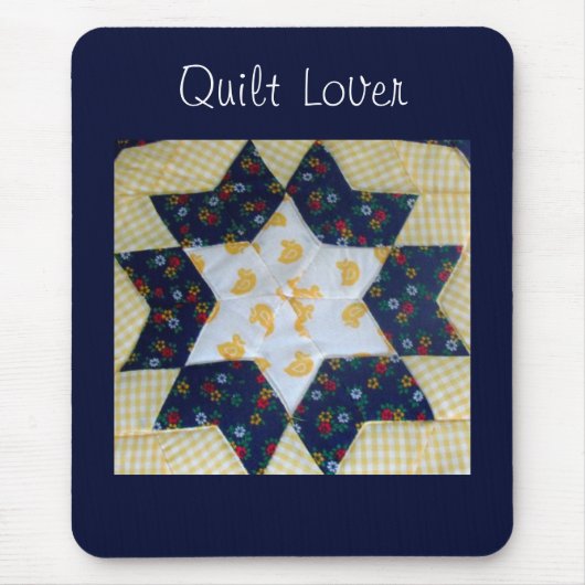 Mouse Pad - Star Quilt Pattern Muismat (Voorkant)