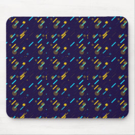 Mouse pad with a vibrant space-themed design muismat
