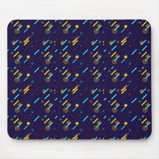 Mouse pad with a vibrant space-themed design muismat (Voorkant)