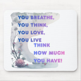 Mouse pad with an inscription muismat