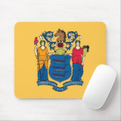 Mouse pad with Flag of New Jersey State, VS Muismat (Met muis)