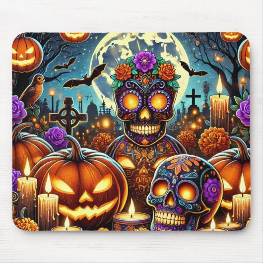 Mouse pads halloween party 2025 muismat (Voorkant)