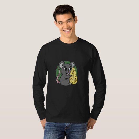 mouse rat  pet cheese t-shirt (Voorkant volledig)