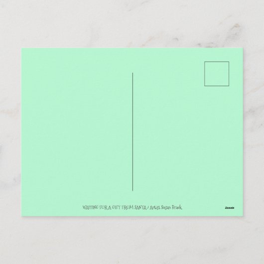 MOUSE SANTA BRENGT GOEDE KATTEN KERSTCADEAUS, Scha Feestdagenkaart (Achterkant)