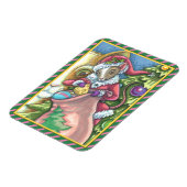 MOUSE SANTA BRENGT GOEDE KATTEN KERSTCADEAUS, Scha Magneet (Linkerzijde)