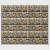 Mouse Sleeping By an Alarm Clock Cadeaupapier (Vlak)