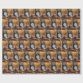 Mouse Sleeping By an Alarm Clock Cadeaupapier (Vlak)